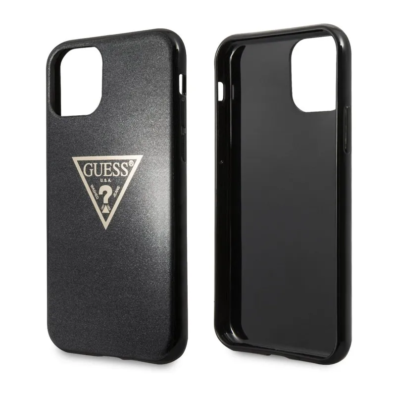 Maska za iPhone 11 Pro Max crna Guess Faceplate