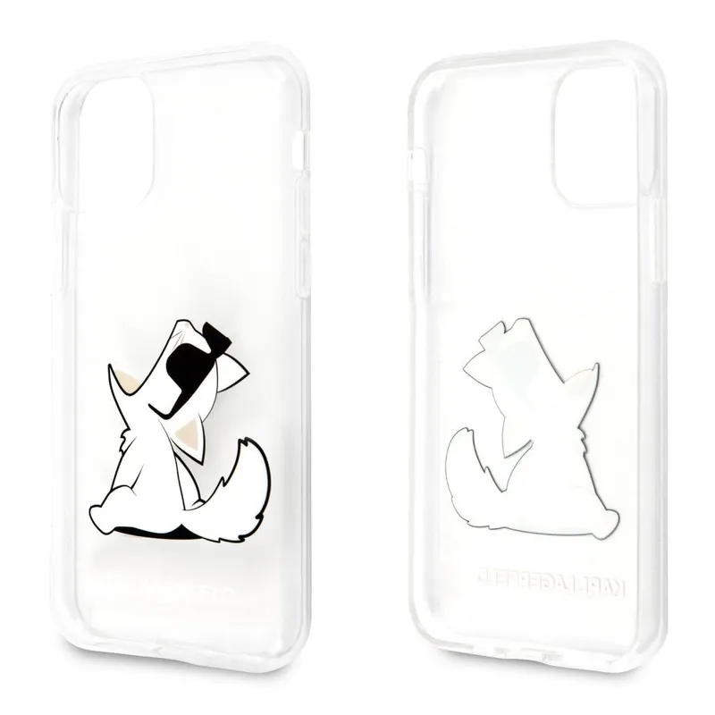 Maska za iPhone 11 Pro transparent Karl Lagerfeld Cat