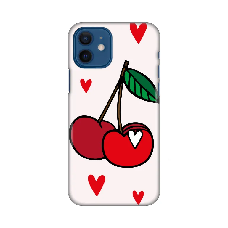 Maska za iPhone 12 6.1 Cherry Silikonska Print