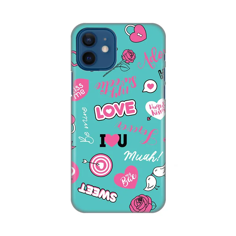 Maska za iPhone 12 6.1 Love Silikonska Print