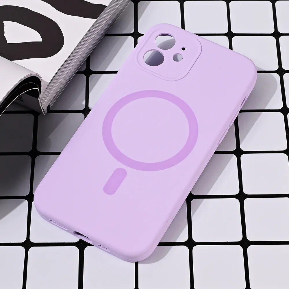 Maska za iPhone 12 6.1 Magsafe Pure color lila