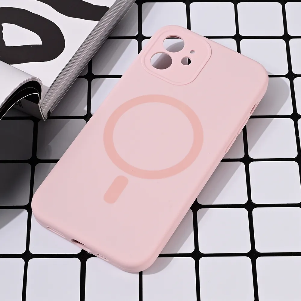 Maska za iPhone 12 6.1 Magsafe Pure color roze