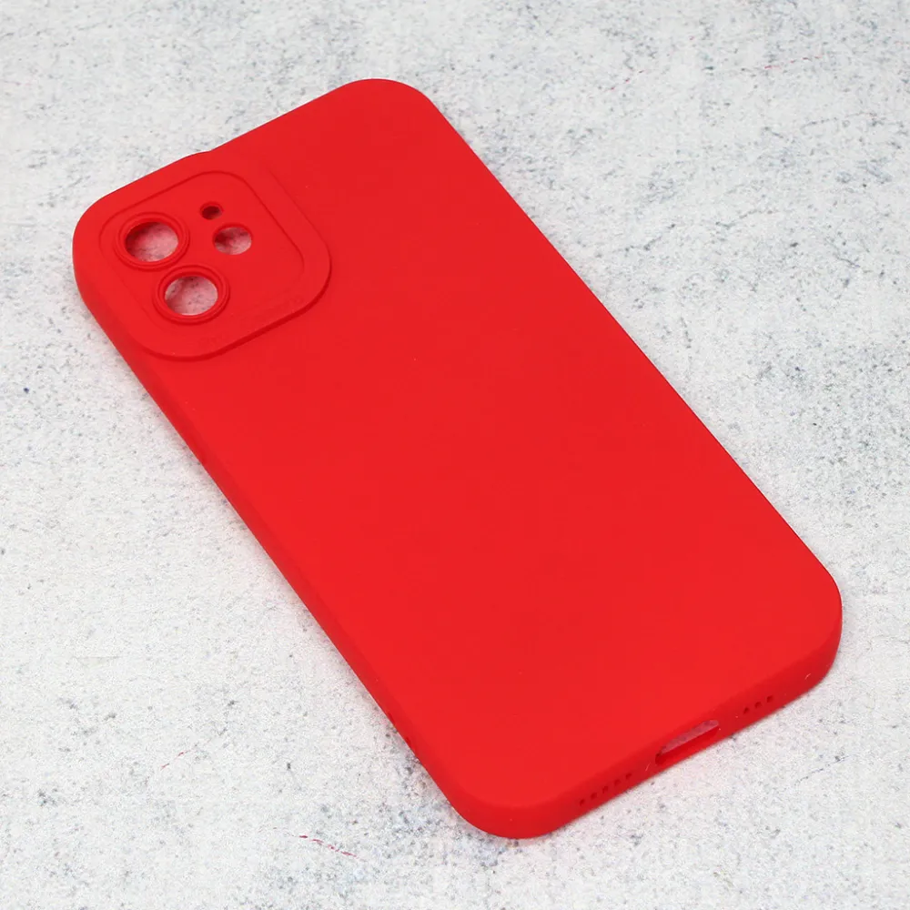 Maska za iPhone 12 6.1 Silikon Pro Camera crvena