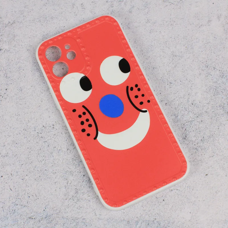 Maska za iPhone 12 6.1 Smile face crvena