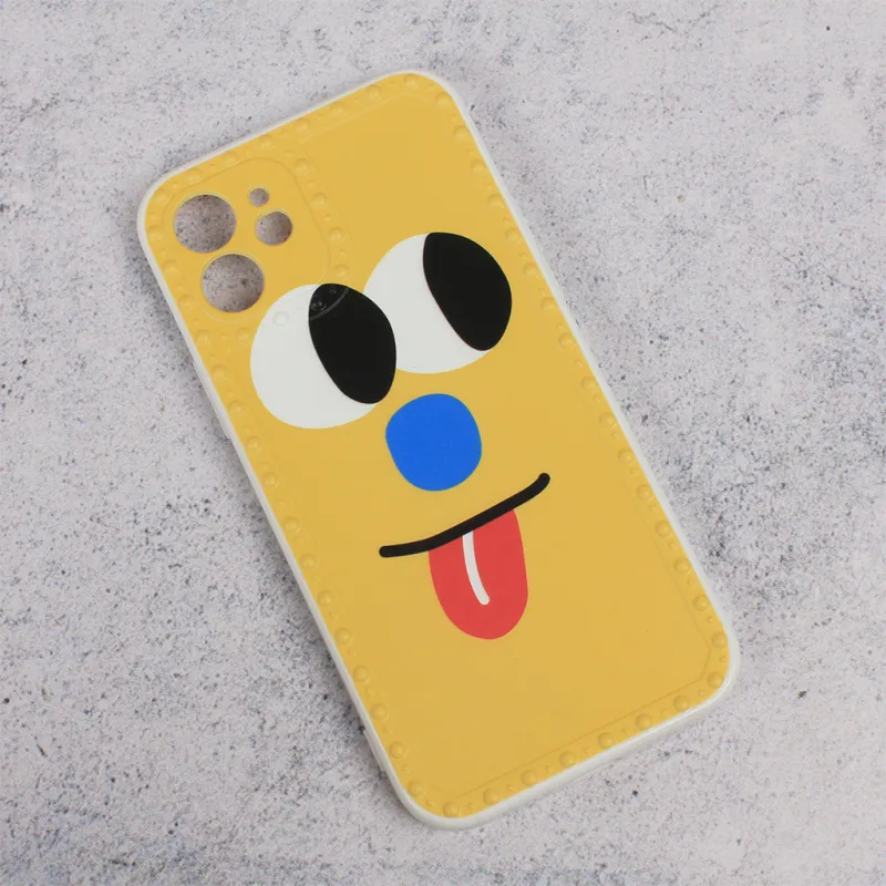Maska za iPhone 12 6.1 Smile face žuta