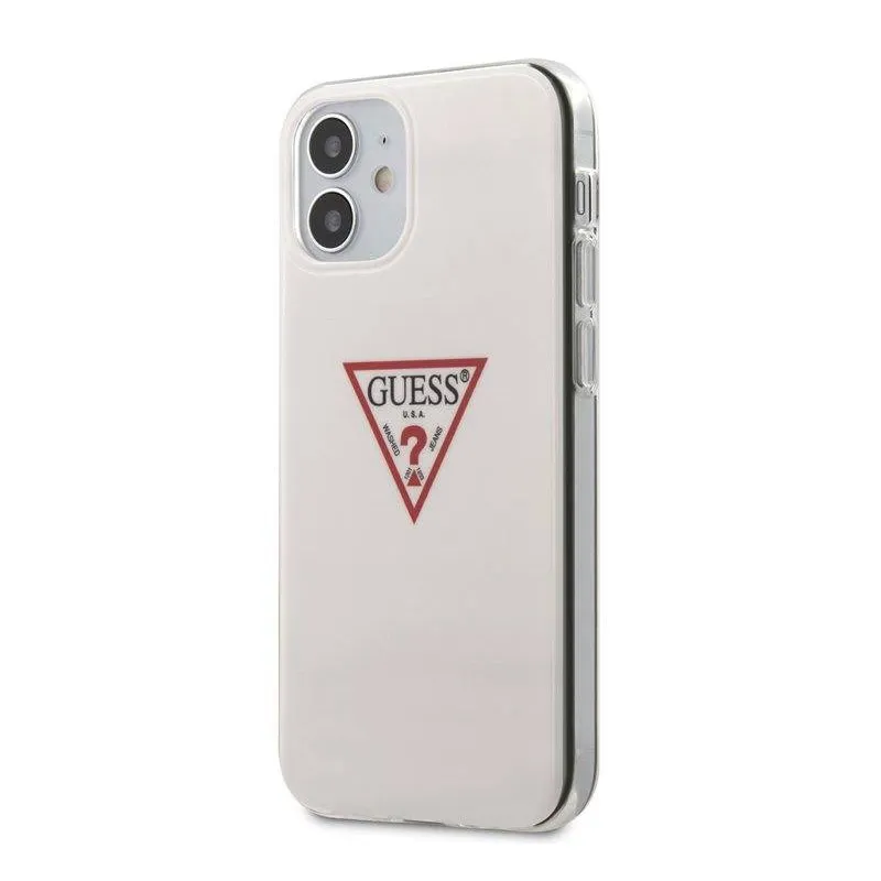 Maska za iPhone 12 mini bela Guess Faceplate