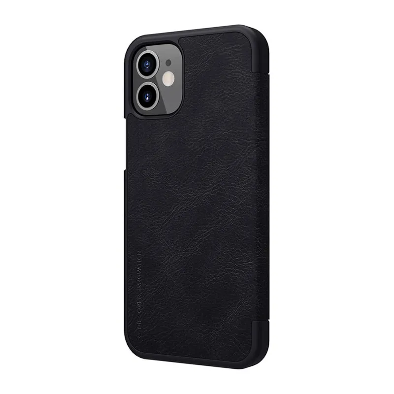 Maska za iPhone 12 mini na preklop Nillkin Qin crna