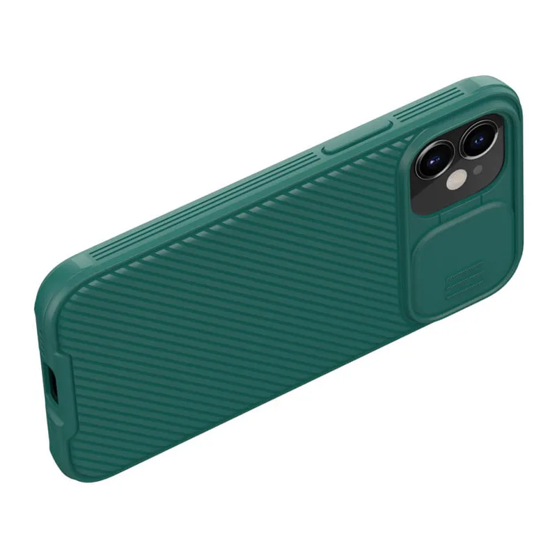 Maska za iPhone 12 mini Nillkin CamShield Pro tamno zelena