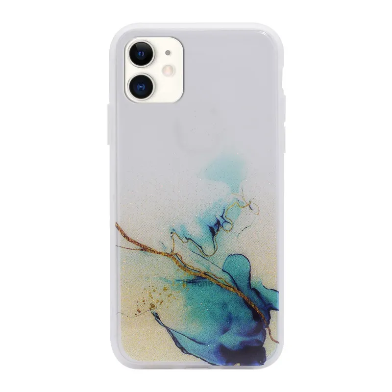 Maska za iPhone 12 mini Water Spark transparent plava