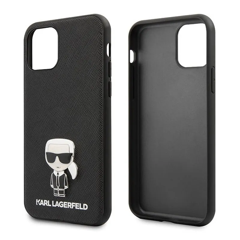 Maska za iPhone 12 mini(54) Karl Lagerfeld Glasses Scrub crna