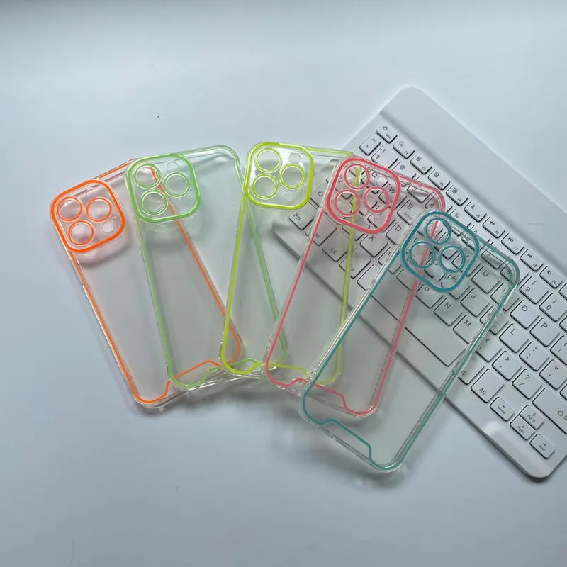 Maska za iPhone 12 Neon Shine plava
