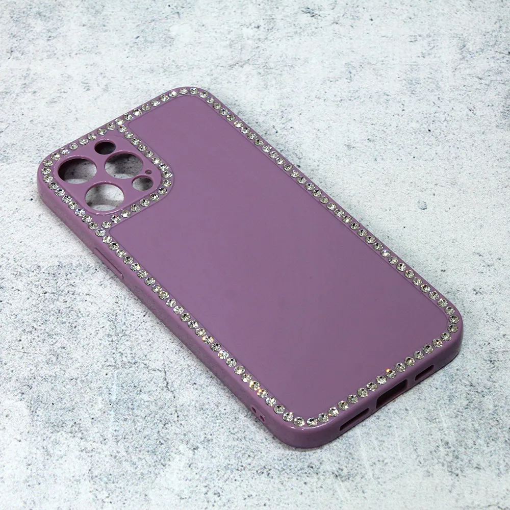Maska za iPhone 12 Pro Max 6.7 Frame Cirkon ljubičasta