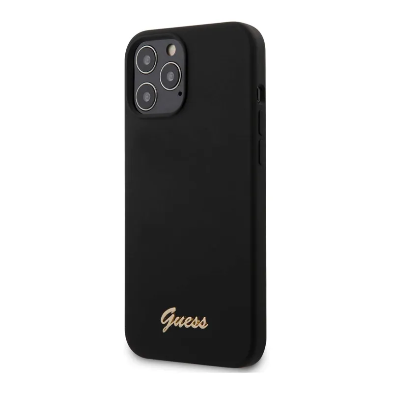 Maska za iPhone 12 Pro Max mat crna Guess