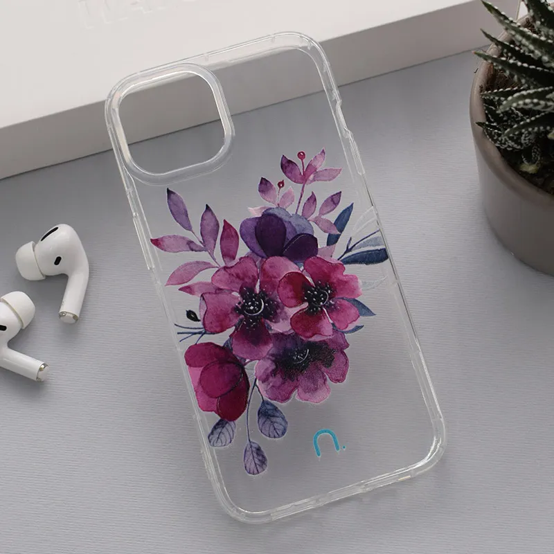 Maska za iPhone 13 Flowers Nanobit Print