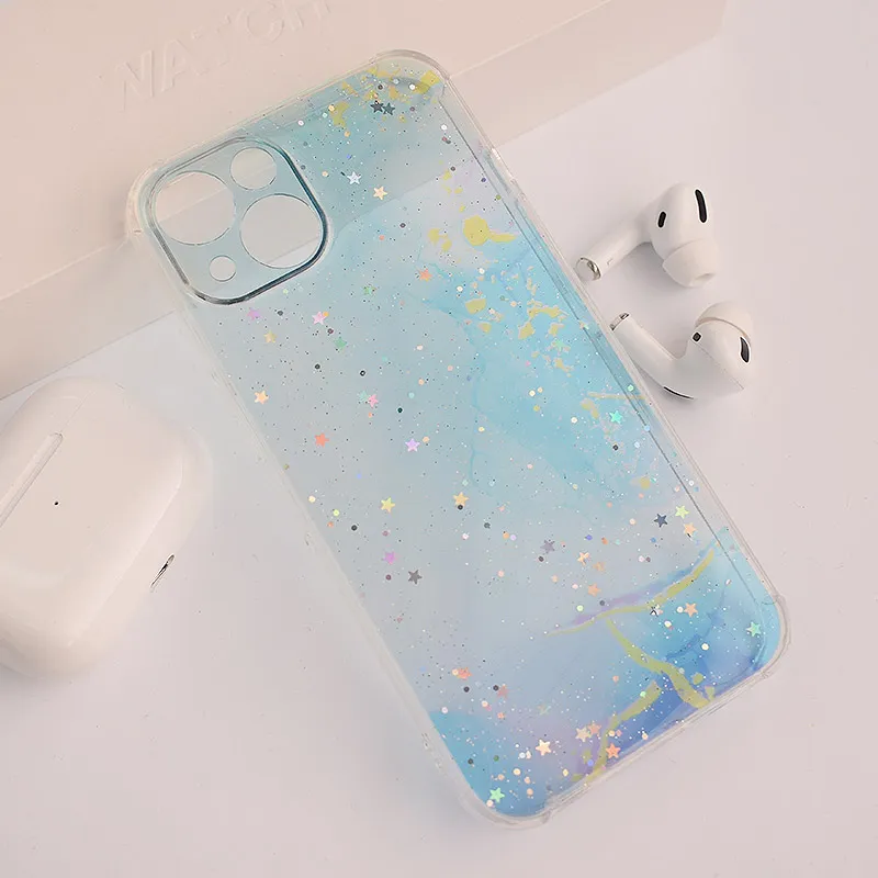 Maska za iPhone 13  Fluid Color svetlo plava
