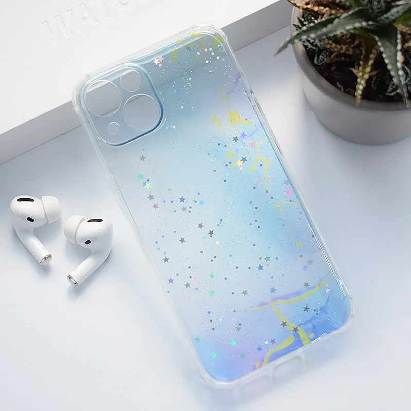 Maska za iPhone 13 Fluid Color svetlo plava