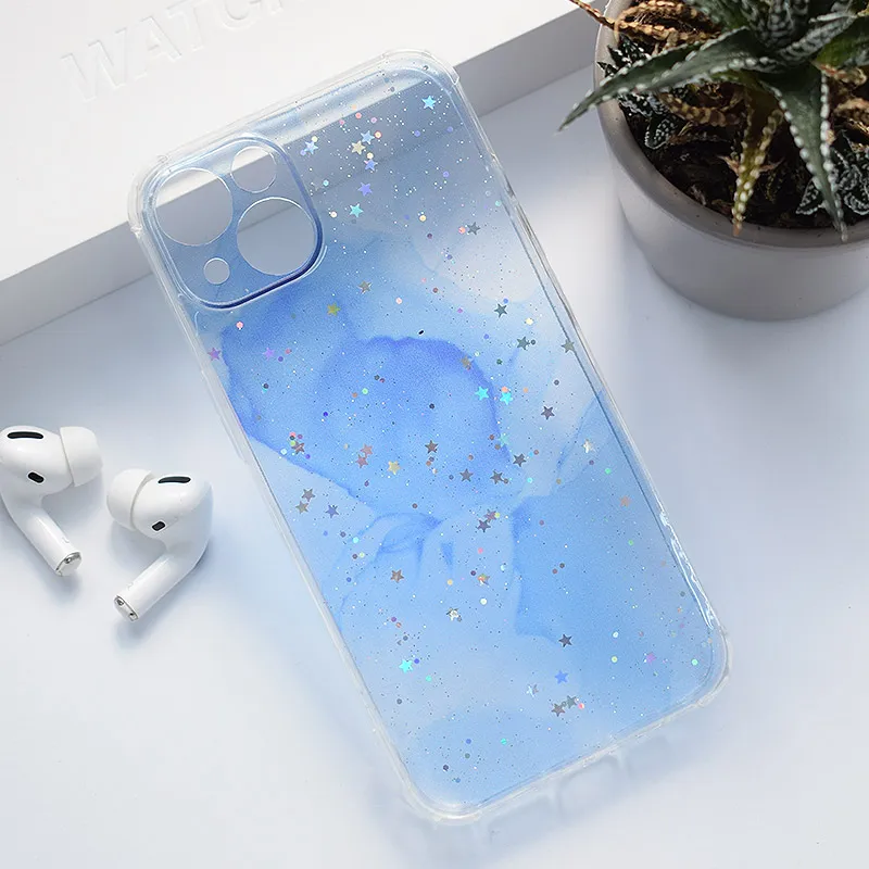 Maska za iPhone 13 Fluid Color tamno plava