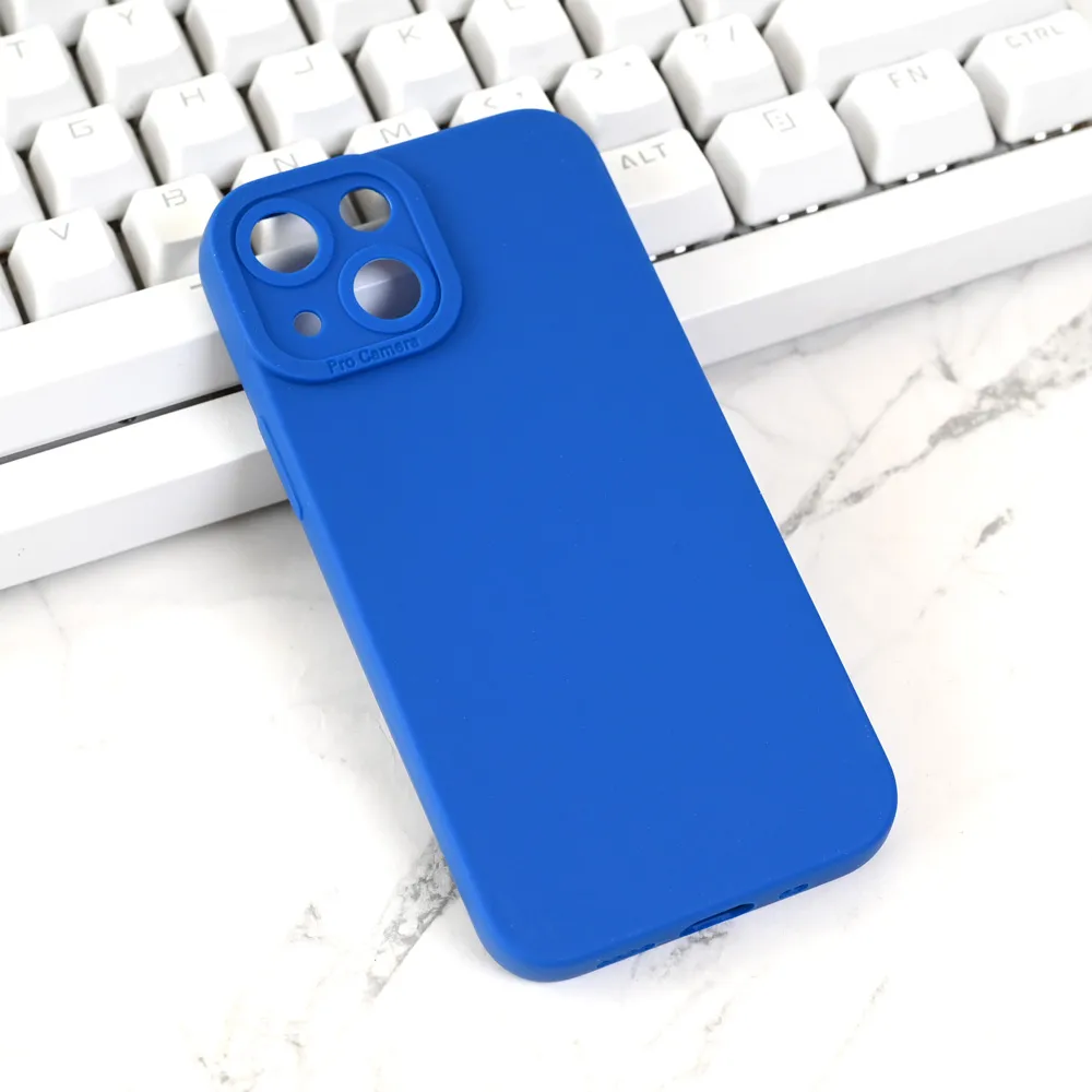 Maska za iPhone 13 Mini 5.4 plava Silikon Pro Camera