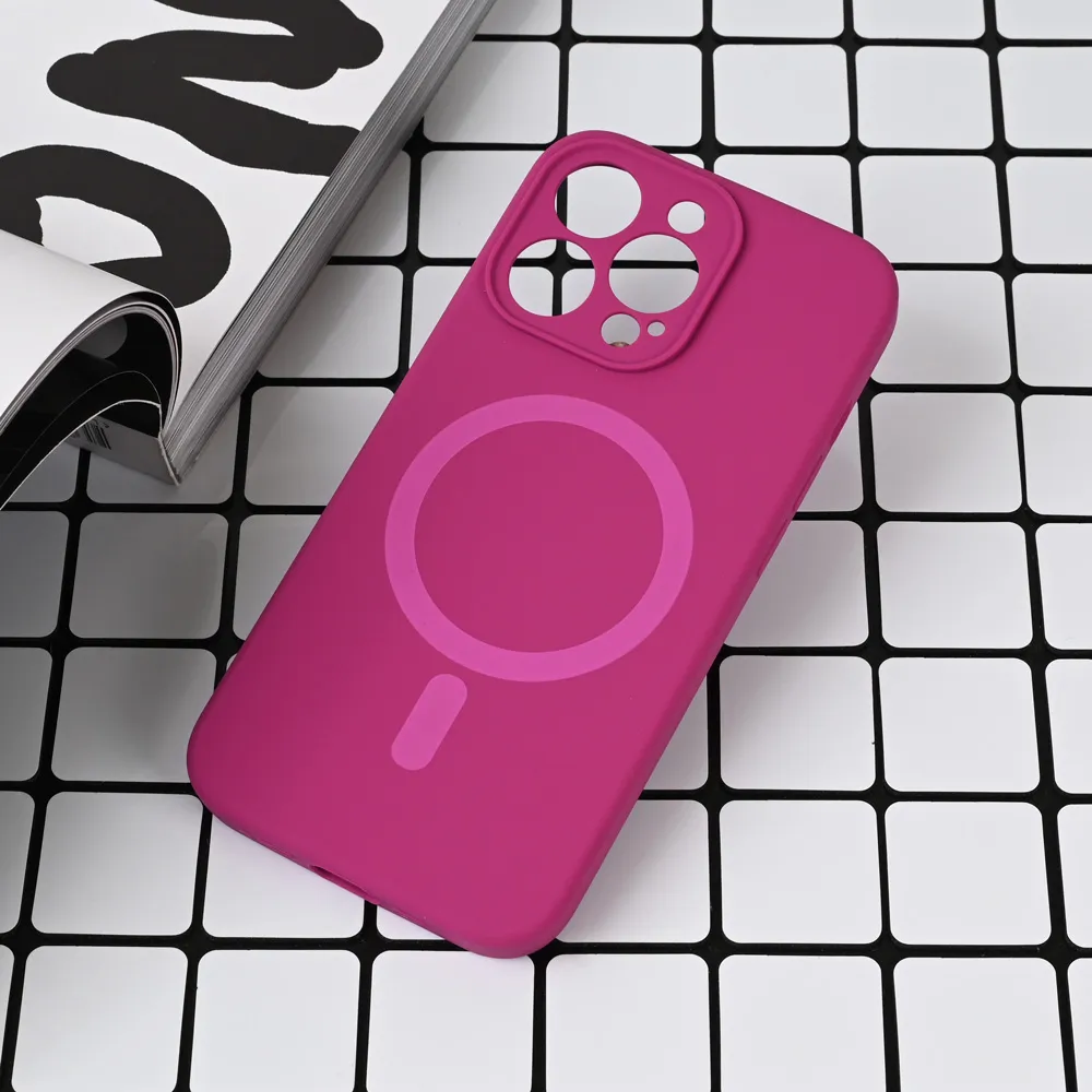 Maska za iPhone 13 Pro 6.1 Magsafe Pure color tamno pink