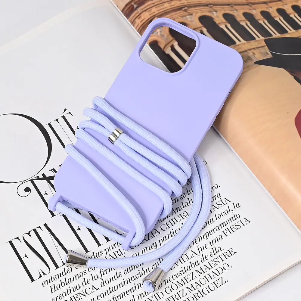 Maska za iPhone 13 Pro Max 6.7 Crossbody ljubičasta