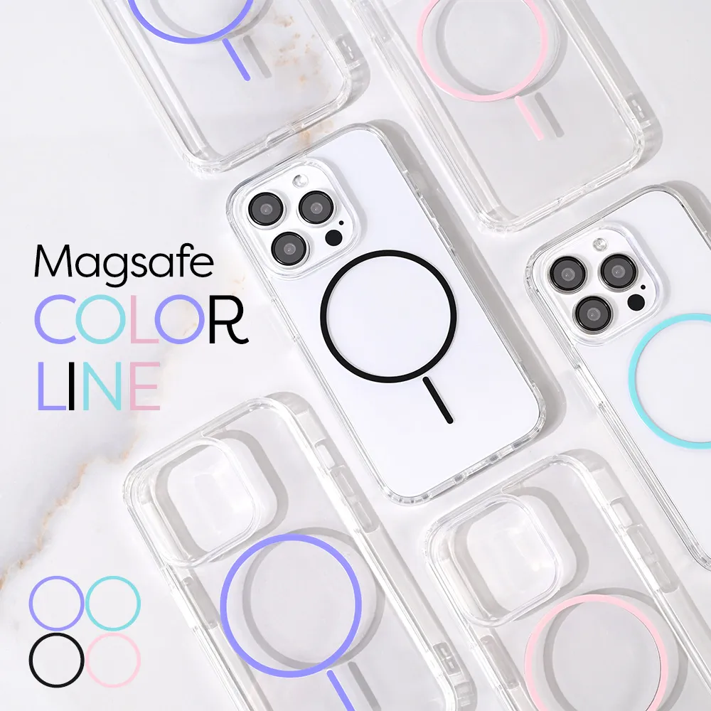 Maska za iPhone 13 Pro Max 6.7 Magsafe Color Line crna