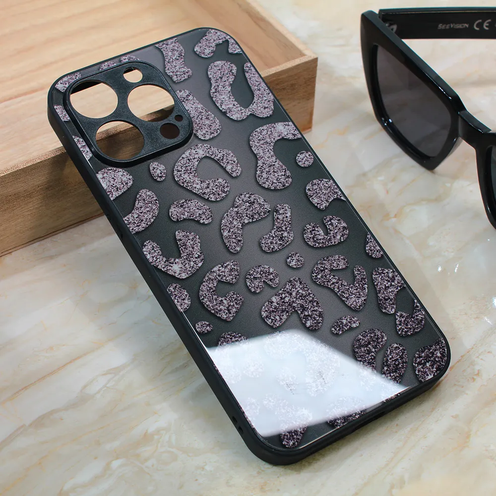 Maska za iPhone 13 Pro Max 6.7 Shiny glass crna