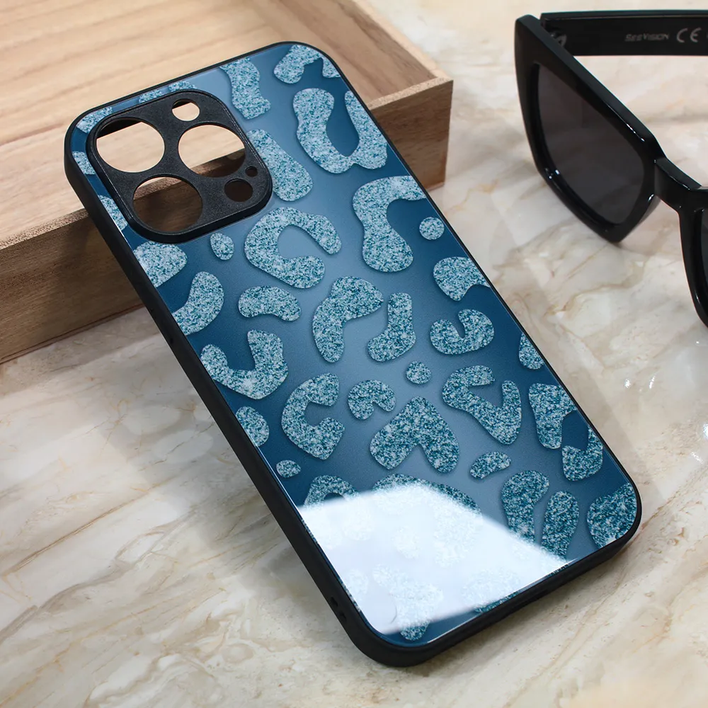 Maska za iPhone 13 Pro Max 6.7 Shiny glass plava