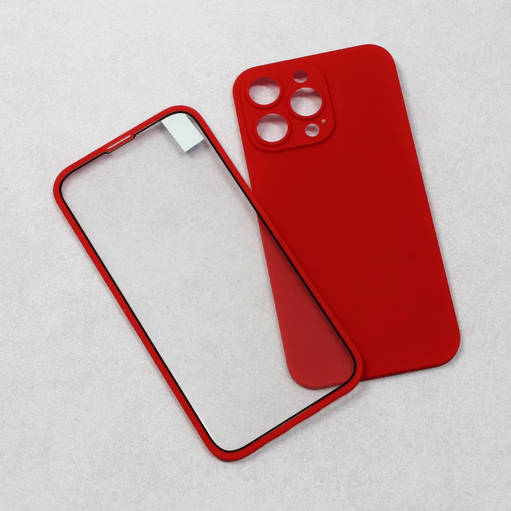 Maska za iPhone 13 Pro Max 6.7 Slim 360 Full crvena