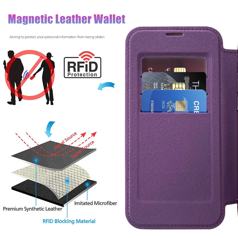 Maska za iPhone 13 Pro Max na preklop Coral Mag Case Book plava