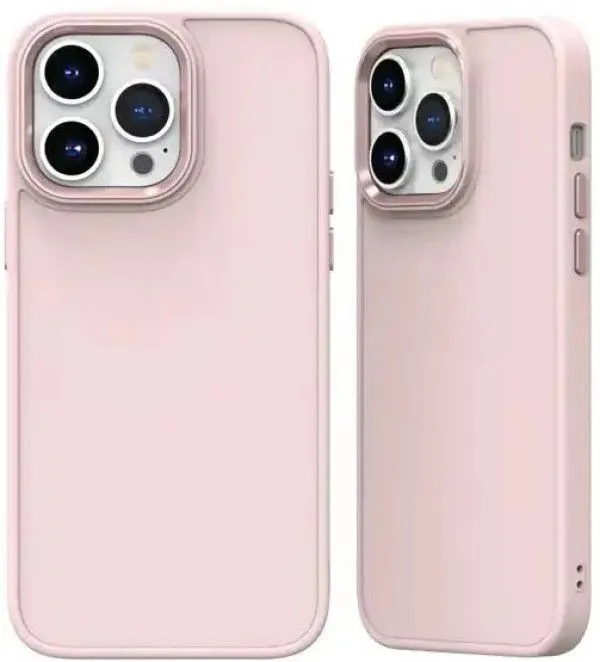 Maska za iPhone 13 PRO UTP Shiny Lens Silicone MCTK41/ roze