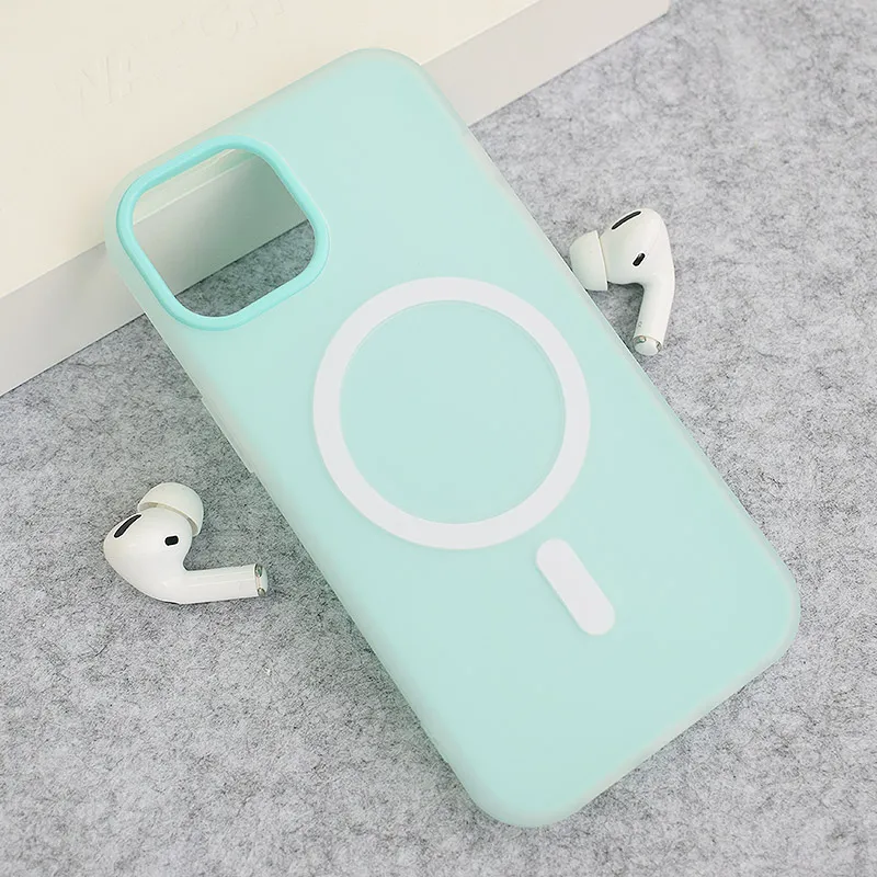 Maska za iPhone 13 tirkiz Mag Case Flashy