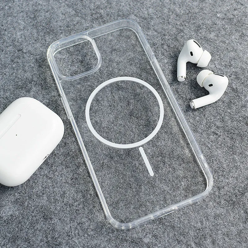 Maska za iPhone 13/14 Mag Case Clear Slim bela
