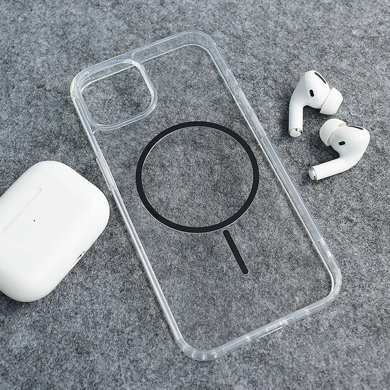 Maska za iPhone 13/14 Mag Case Clear Slim crna