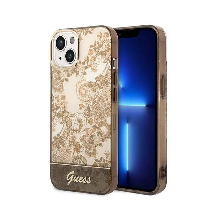 Maska za iPhone 14 6.1 Guess Hc IML Electro Cam TDJ zlatna (GUHCP14SHGPLHC)