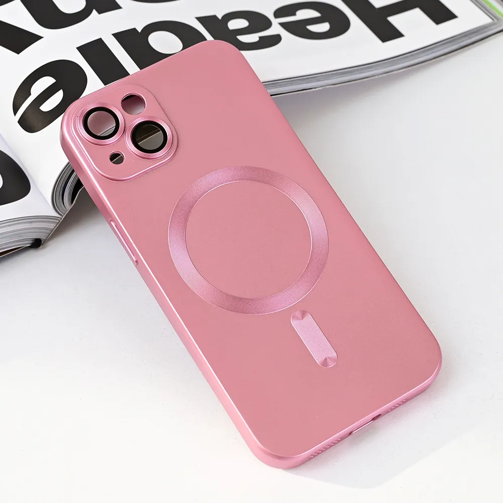Maska za iPhone 14 6.1 Magsafe Chrome roze