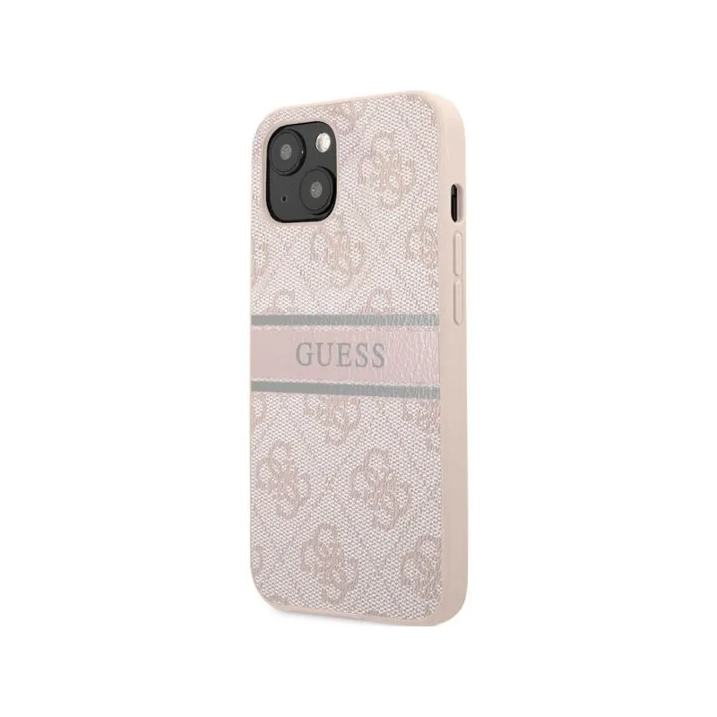 Maska za iPhone 14 Plus 6.7 Guess Hc PU 4G Stripe pink (GUHCP14M4GDPI)