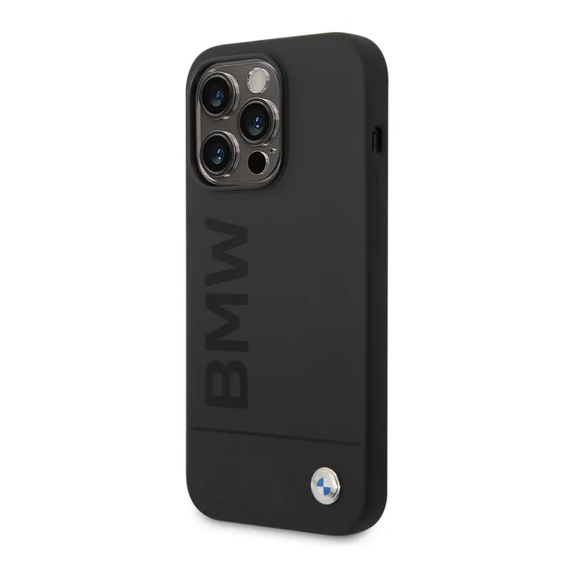 Maska za iPhone 14 Pro BMW hc Silicone Signature Mag Case crna