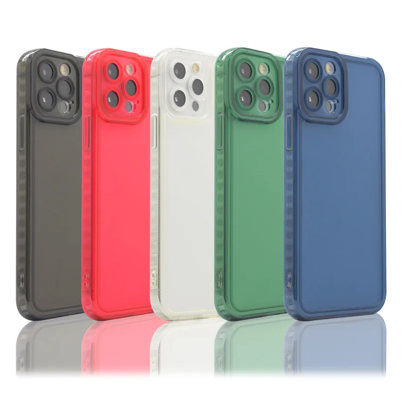 Maska za iPhone 14 Pro Clear color zelena