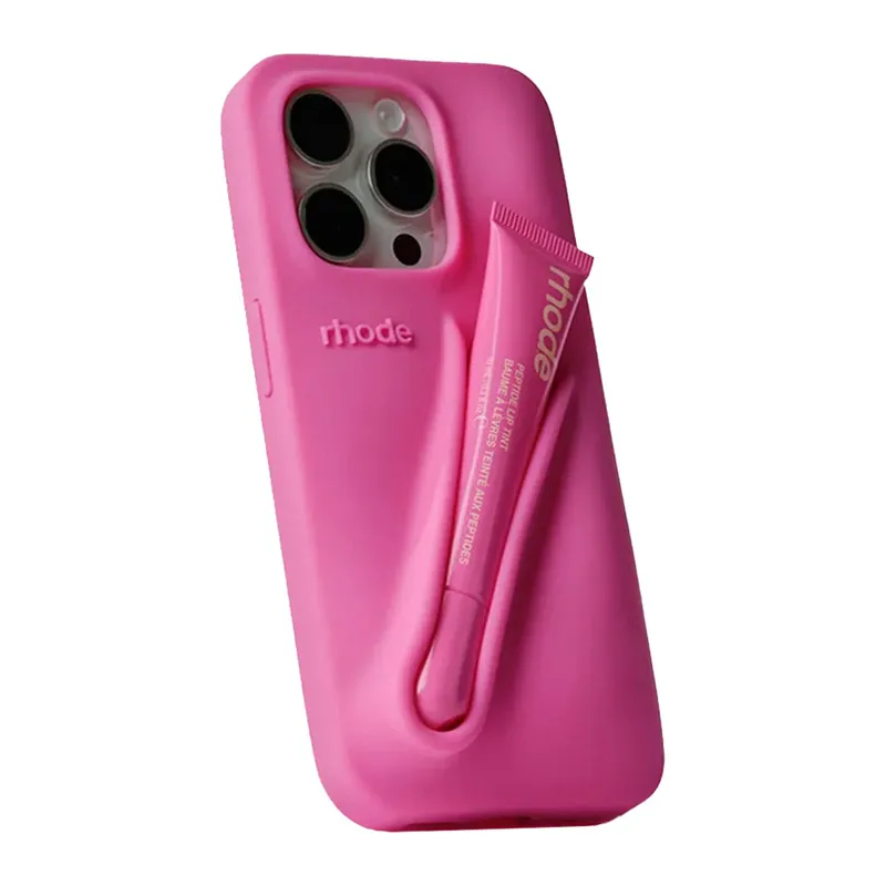 Maska za iPhone 14 Pro Max/ 15 Pro Max shortcake Rhode LIP CASE + LIP TINT