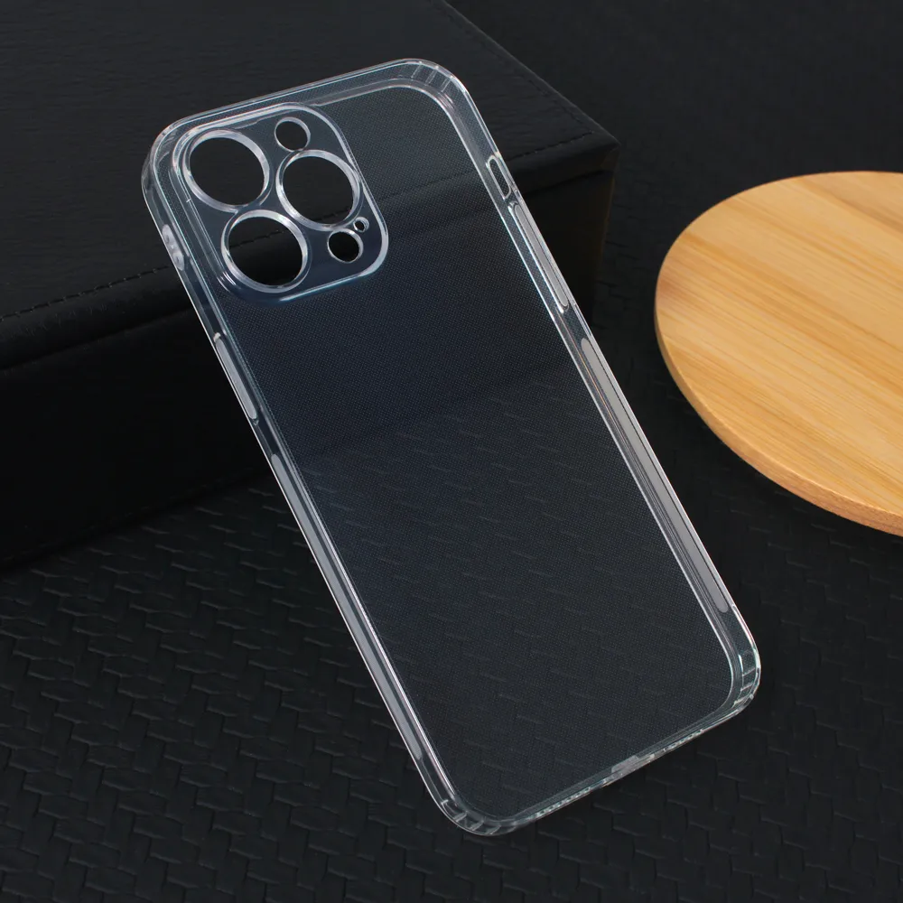 Maska za iPhone 14 Pro Max 6.7 transparent silikonska Ultra Thin with pluggy