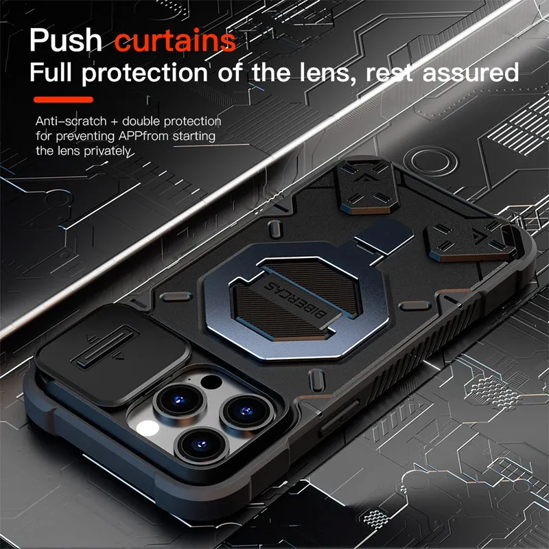 Maska za iPhone 14 Pro Max Bibercas Matrix crna