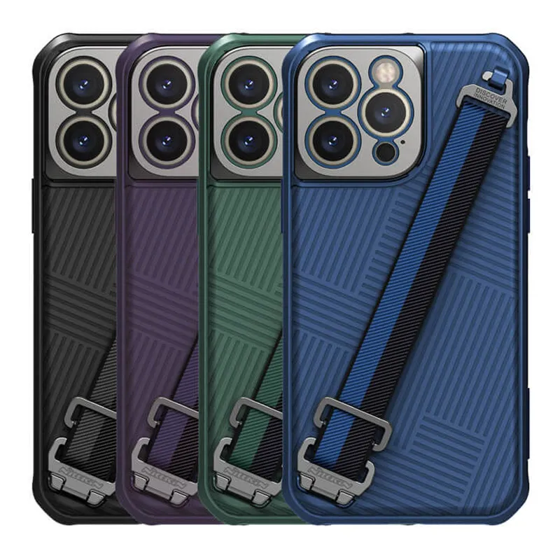 Maska za iPhone 14 Pro Max Nillkin Strap plava