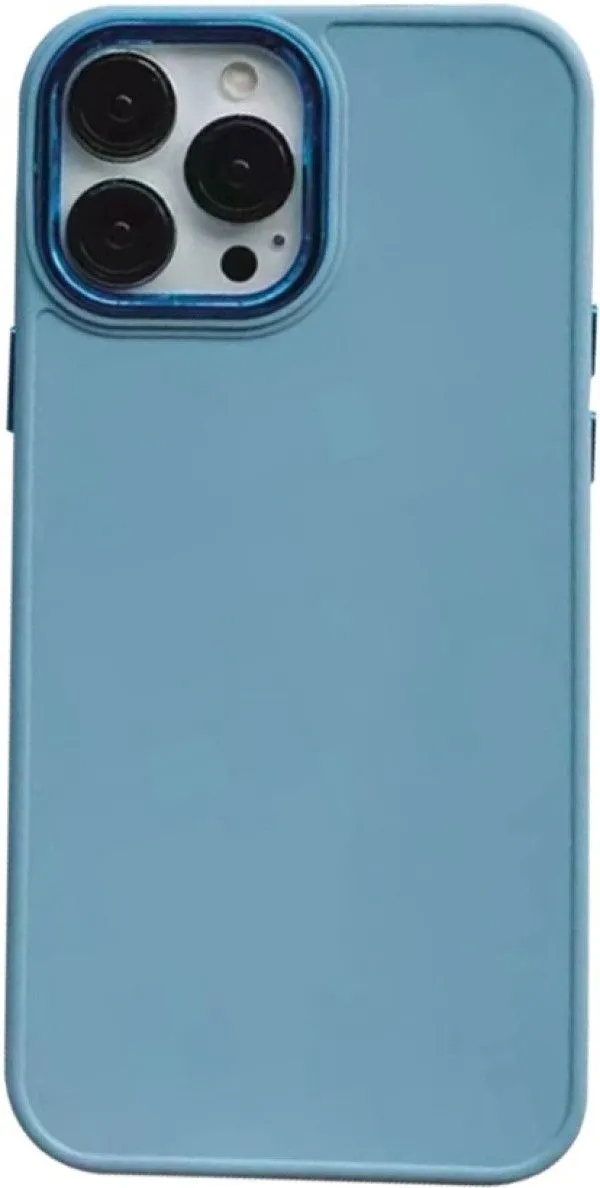 Maska za iPhone 14 PRO MAX UTP Shiny Lens Silicone MCTK41/ plava
