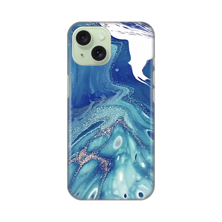 Maska za iPhone 15 6.1 Blue Marble Silikonska Print