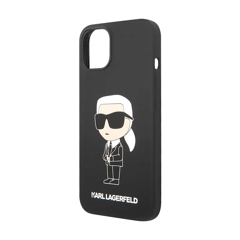 Maska za iPhone 15 Karl Lagerfeld Hc Silicone NFT Ikonik crna