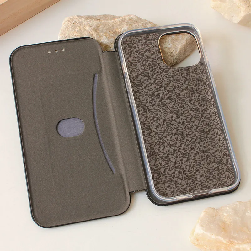 Maska za iPhone 15 na preklop Teracell Flip Premium crna