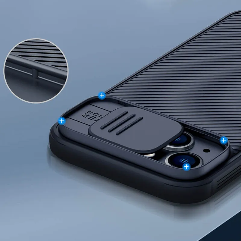 Maska za iPhone 15 Nillkin CamShield Pro plava
