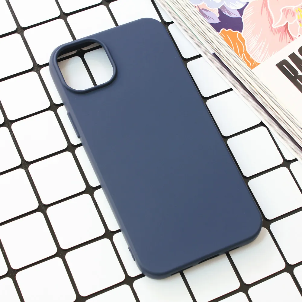 Maska za iPhone 15 Plus 6.7 Nano Silikon tamno plava