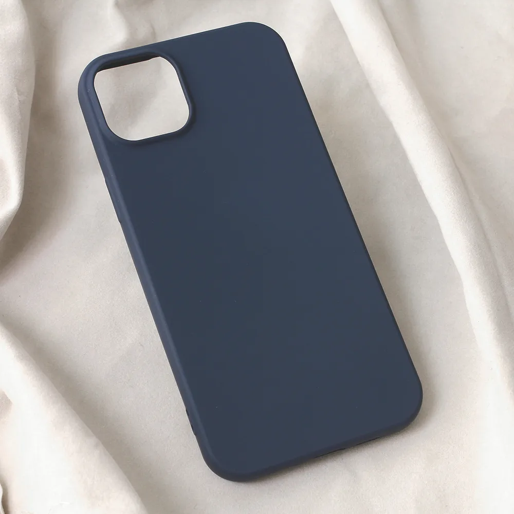 Maska za iPhone 15 Plus 6.7 Teracell Soft Velvet tamno plava