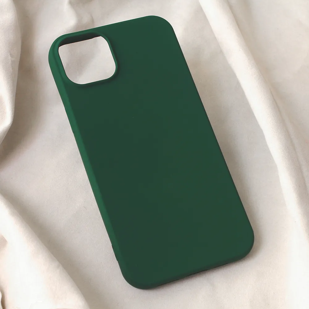 Maska za iPhone 15 Plus 6.7 Teracell Soft Velvet tamno zelena